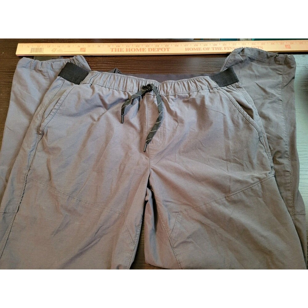 Eddie Bauer Mens L Gray Travex In-Motion Performance Stretch Hiking Pants.